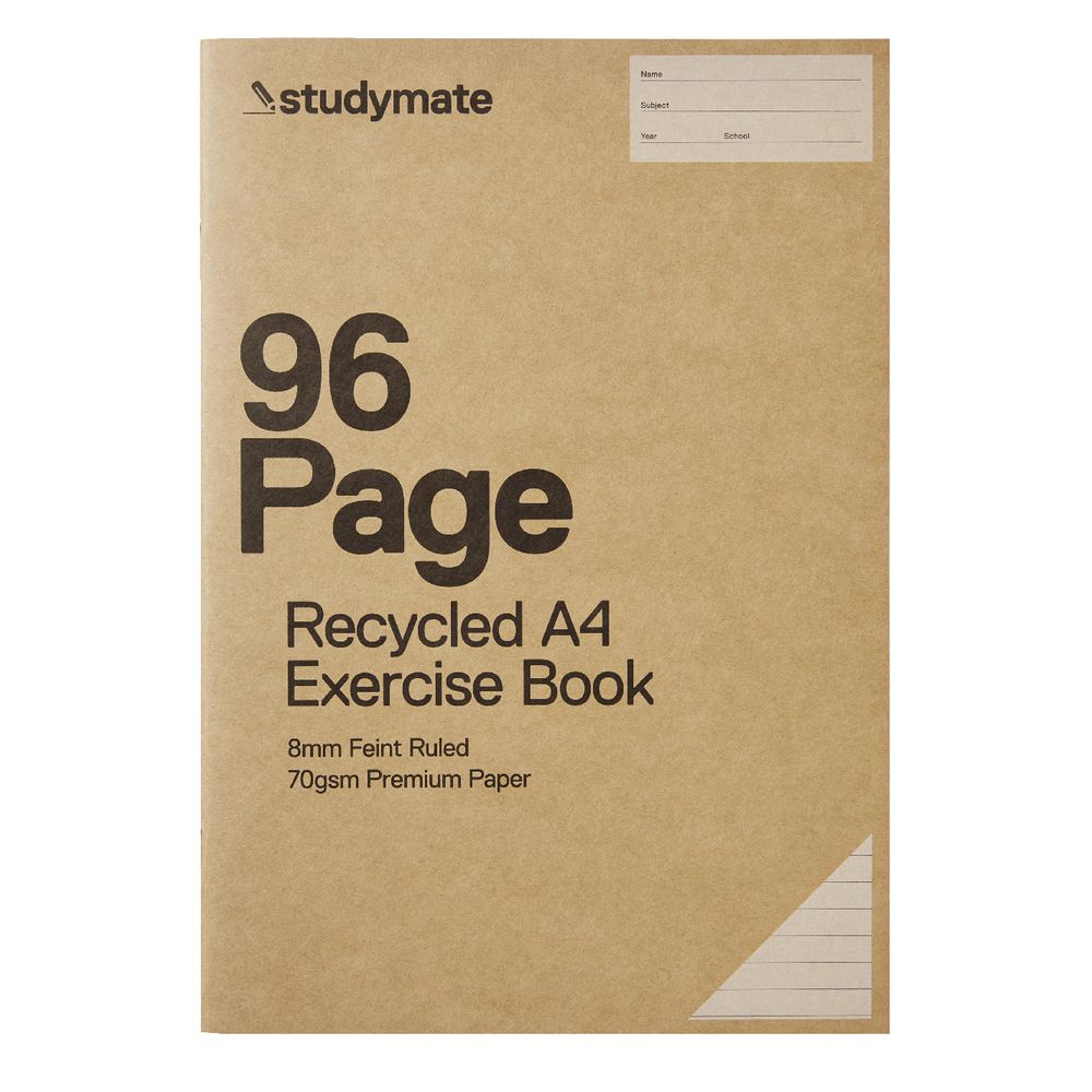 Studymate Premium A4 Recycled Exercise Book 96 Page