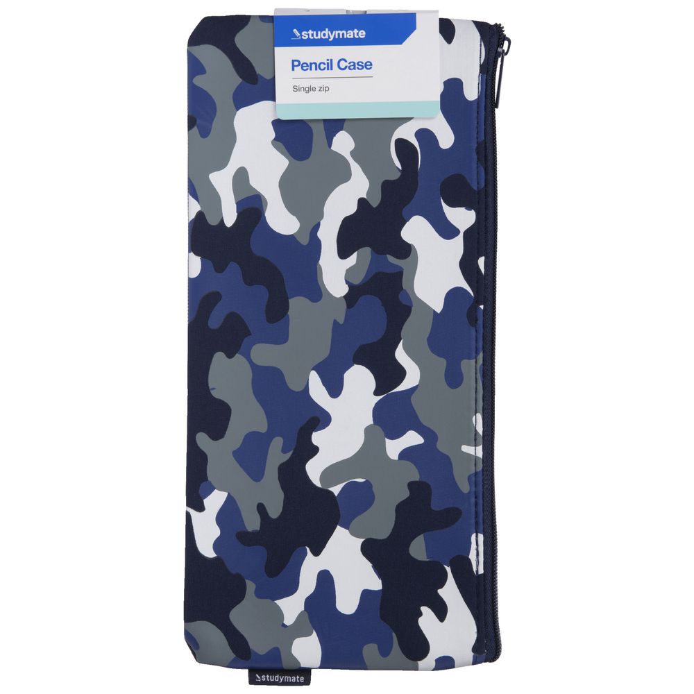 Studymate Single Zip Pencil Case Medium Camouflage