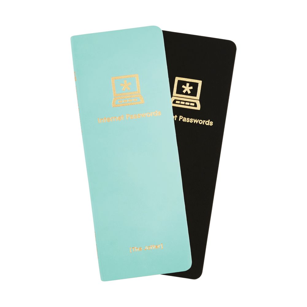 Studio Oh! Leatheresque Password Journal Turquoise