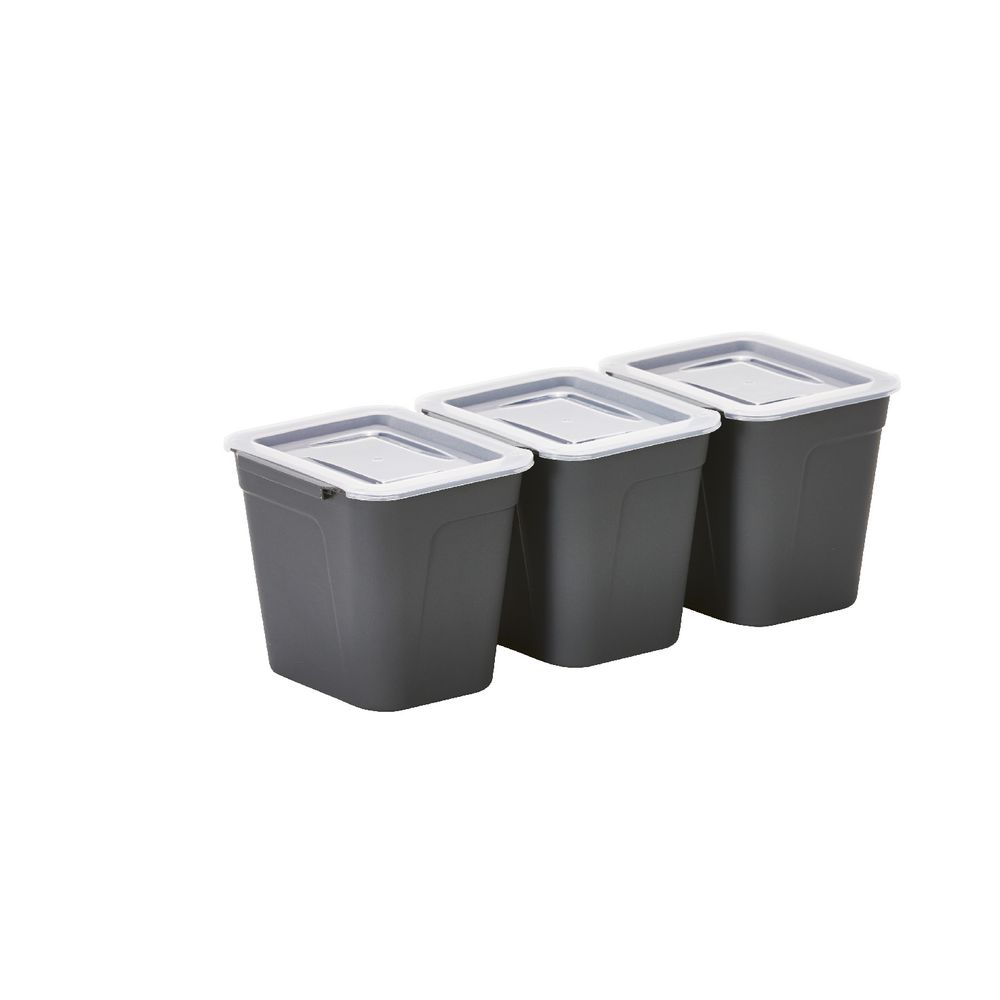 Ezy Storage Solutions Large Bins 3 Pack Officeworks
