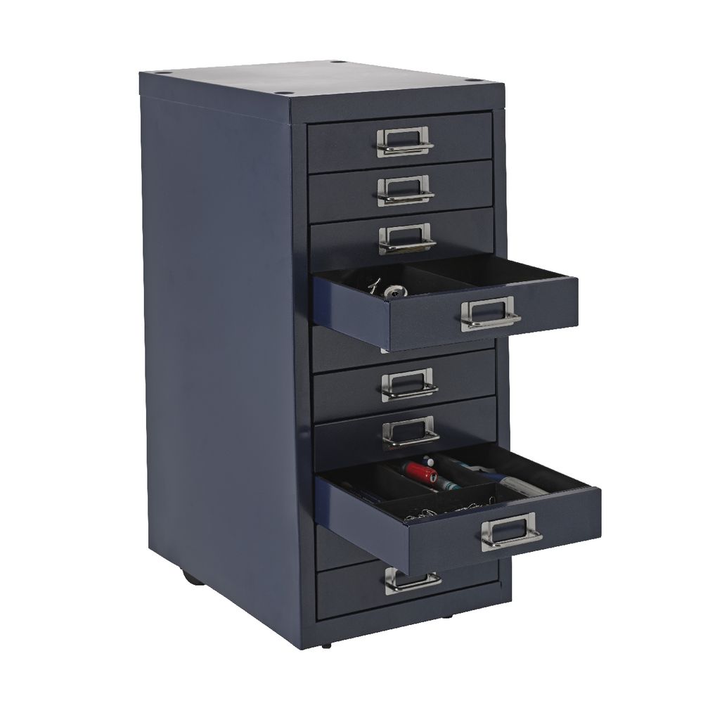Spencer 10 Drawer Cabinet Metallic Blue