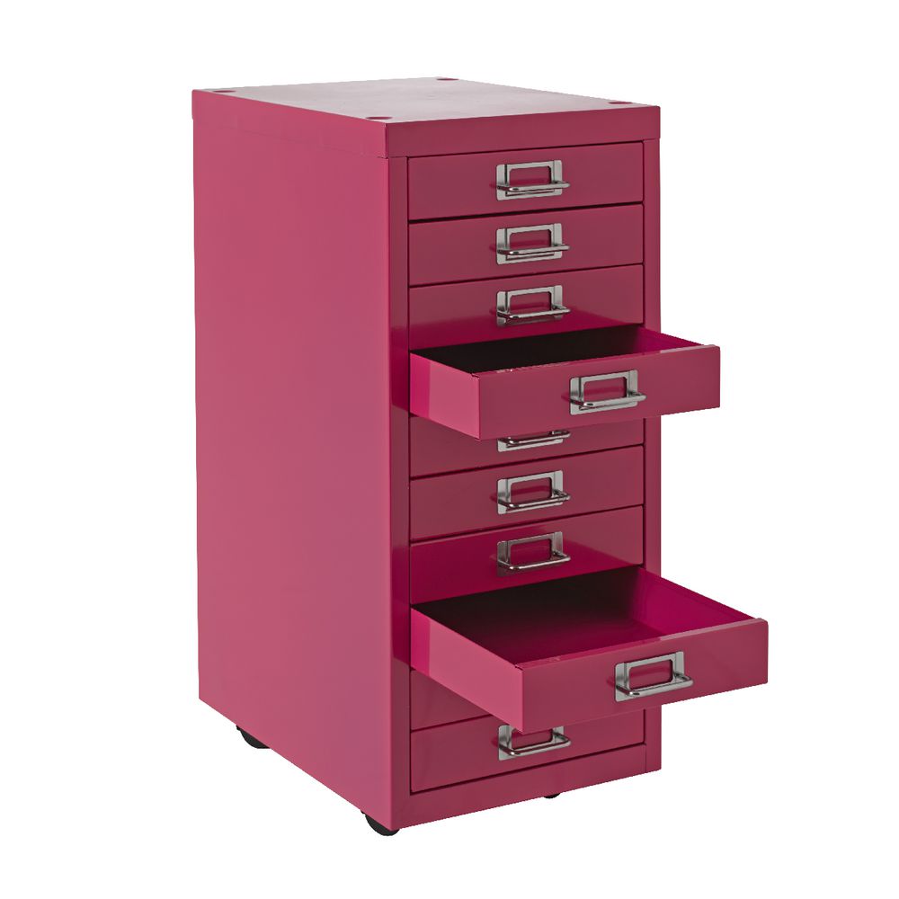 Spencer 10 Drawer Cabinet Pink