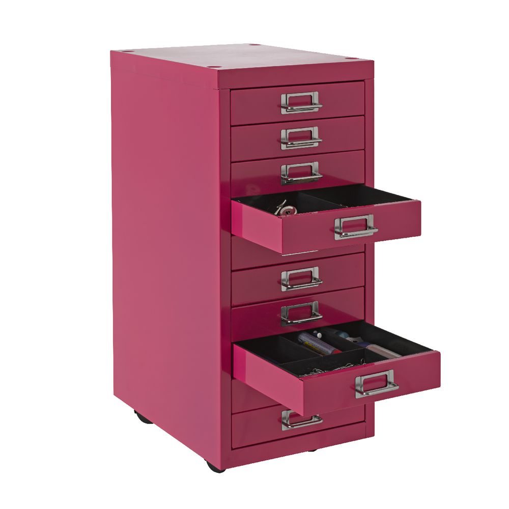 Spencer 10 Drawer Cabinet Pink