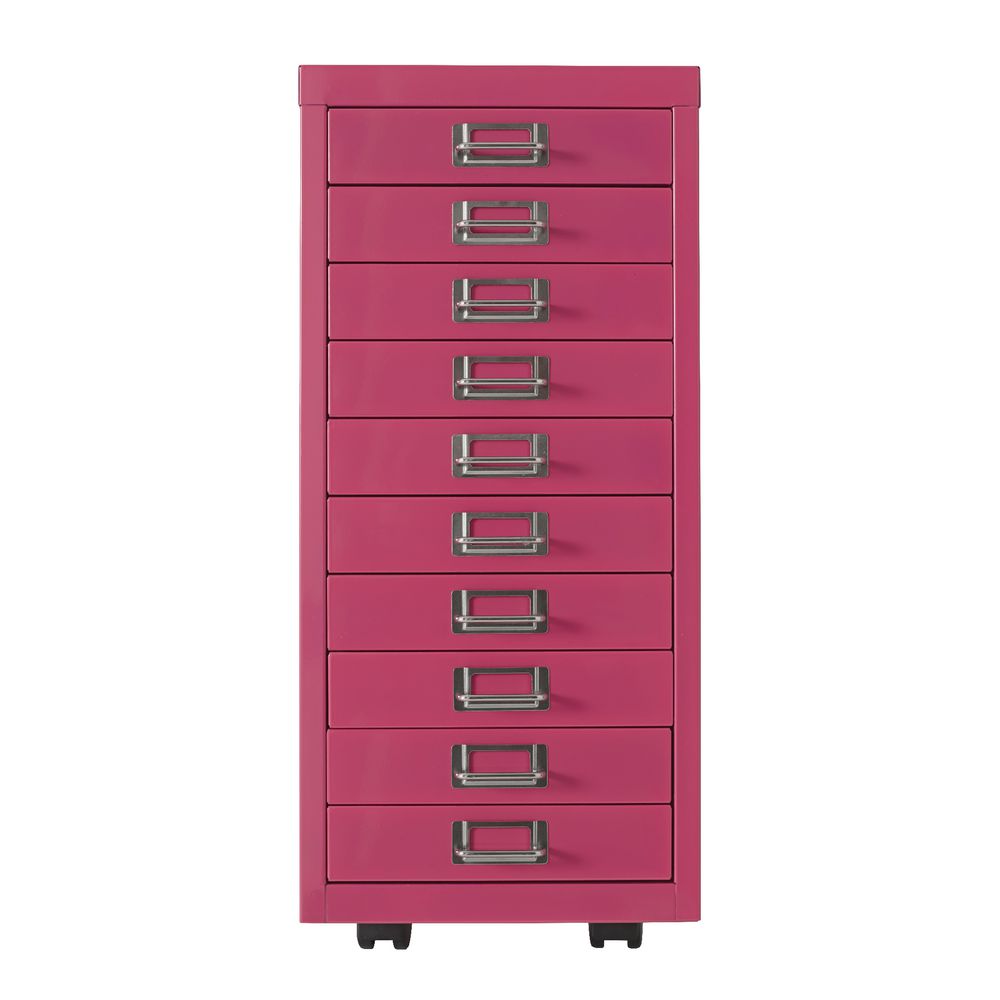 Spencer 10 Drawer Cabinet Pink