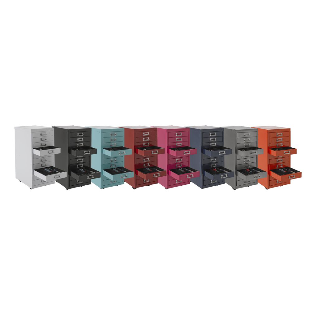 Spencer 10 Drawer Cabinet Metallic Silver