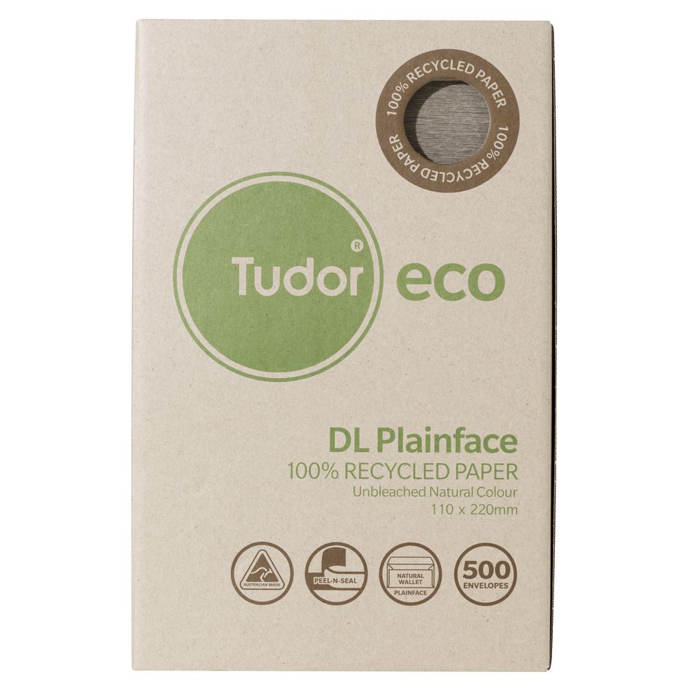 Tudor Eco DL Recycled Envelopes 500 Pack