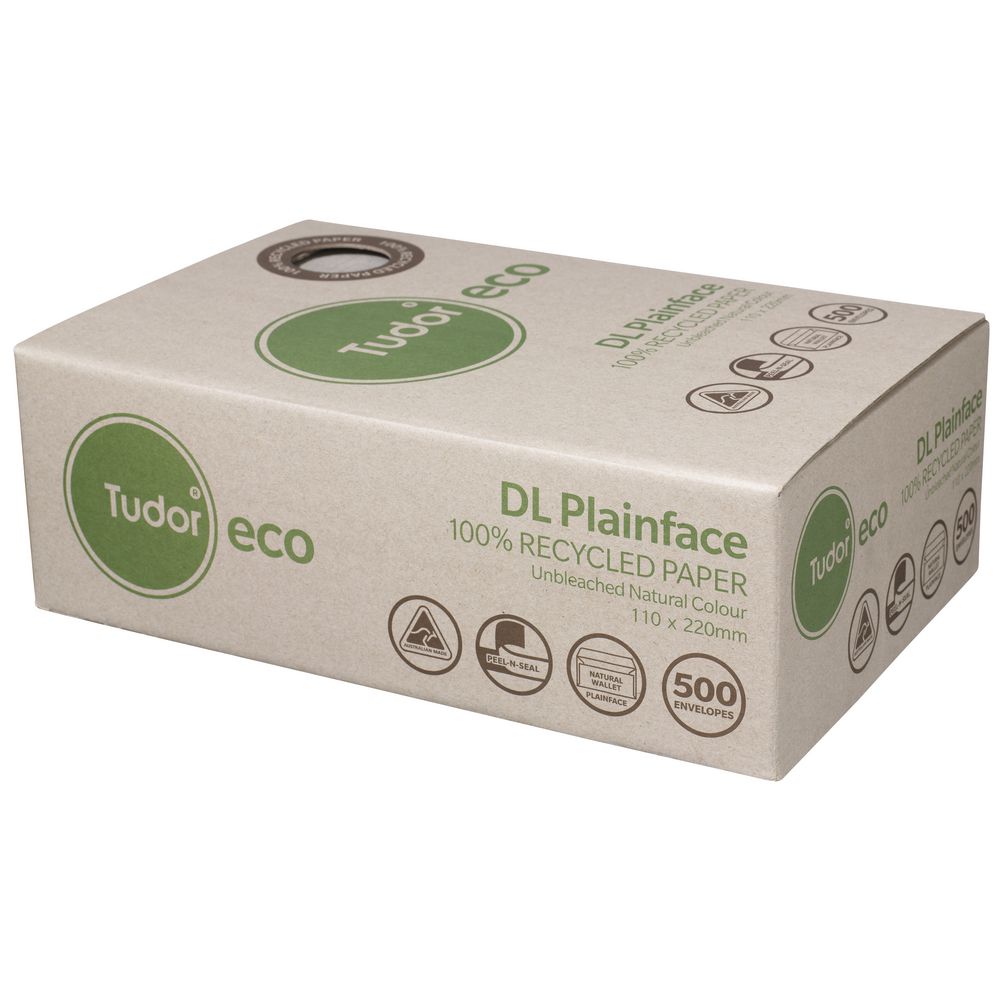 Tudor Eco DL Recycled Envelopes 500 Pack