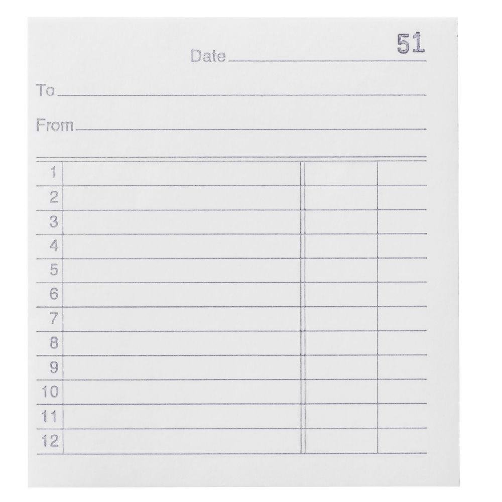 Olympic No.50 Carbonless Duplicate Docket Book