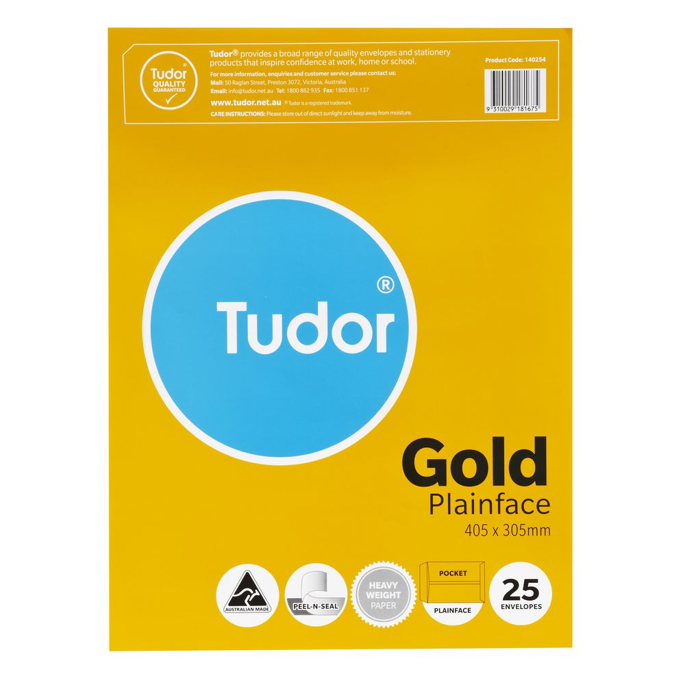 Tudor 405 x 305mm Kraft Envelopes 25 Pack
