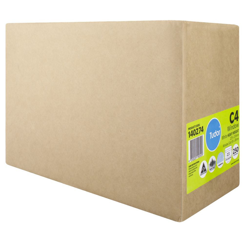 Tudor C4 Window Envelopes 250 Pack