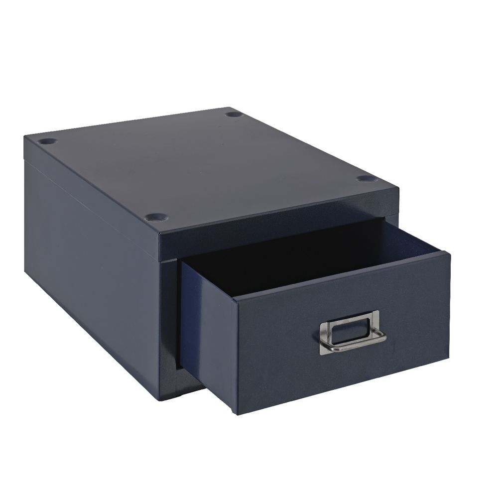Spencer 1 Drawer Cabinet Metallic Blue