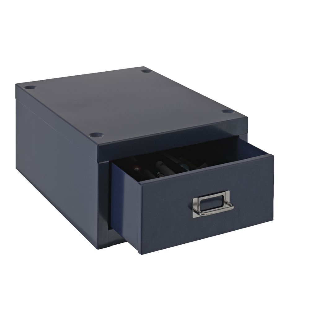 Spencer 1 Drawer Cabinet Metallic Blue