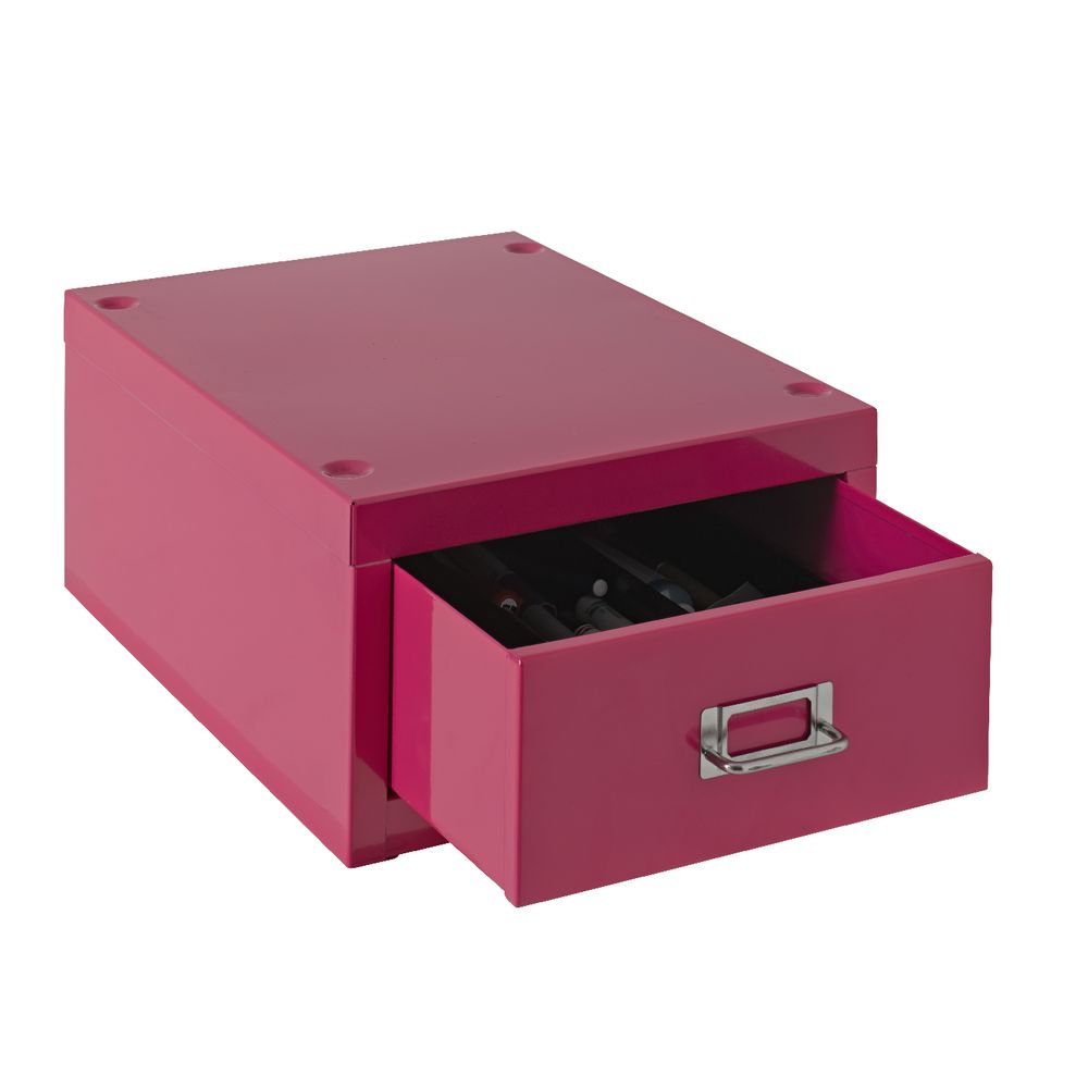 Spencer 1 Drawer Cabinet Pink