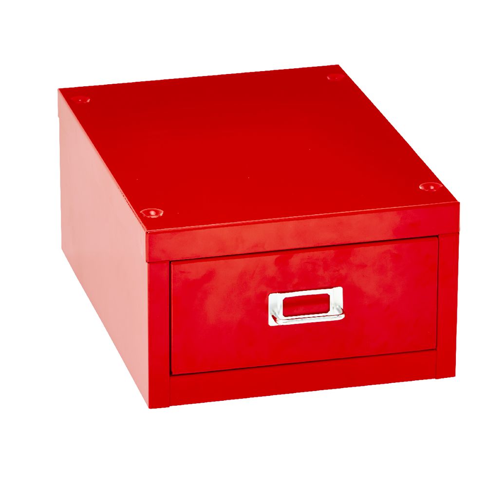 Spencer 1 Drawer Cabinet Mini Red