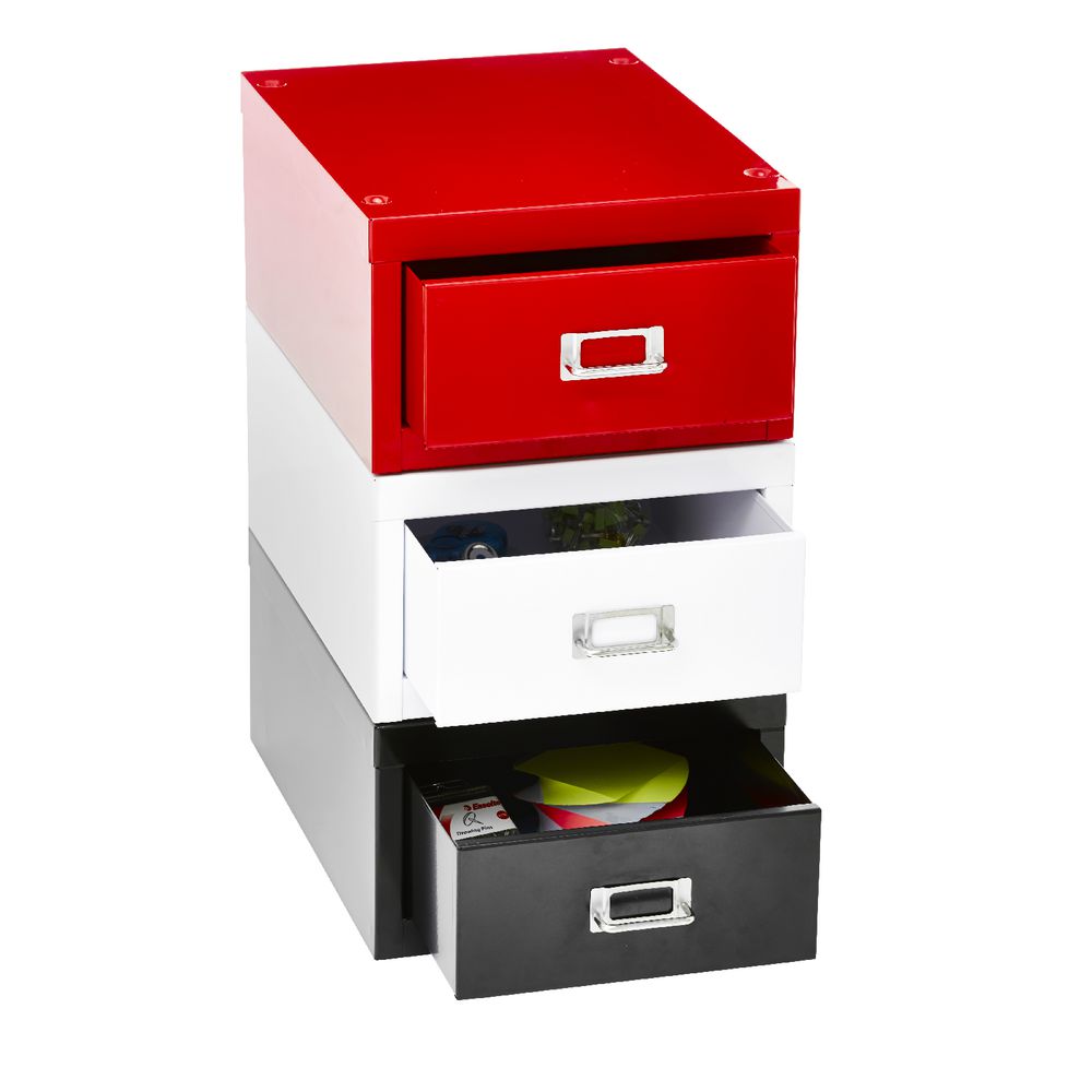 Spencer 1 Drawer Cabinet Mini Red