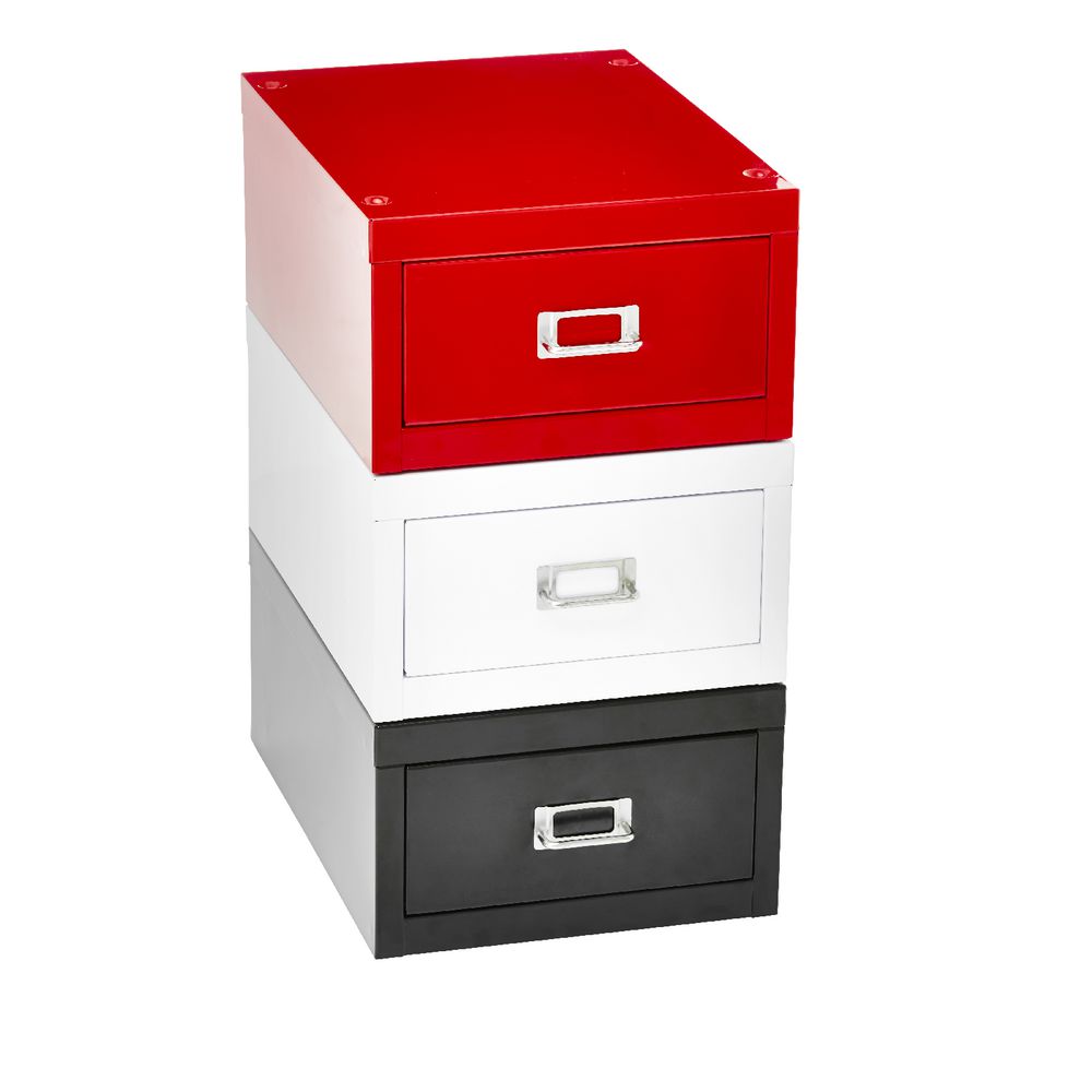Spencer 1 Drawer Cabinet Mini Red