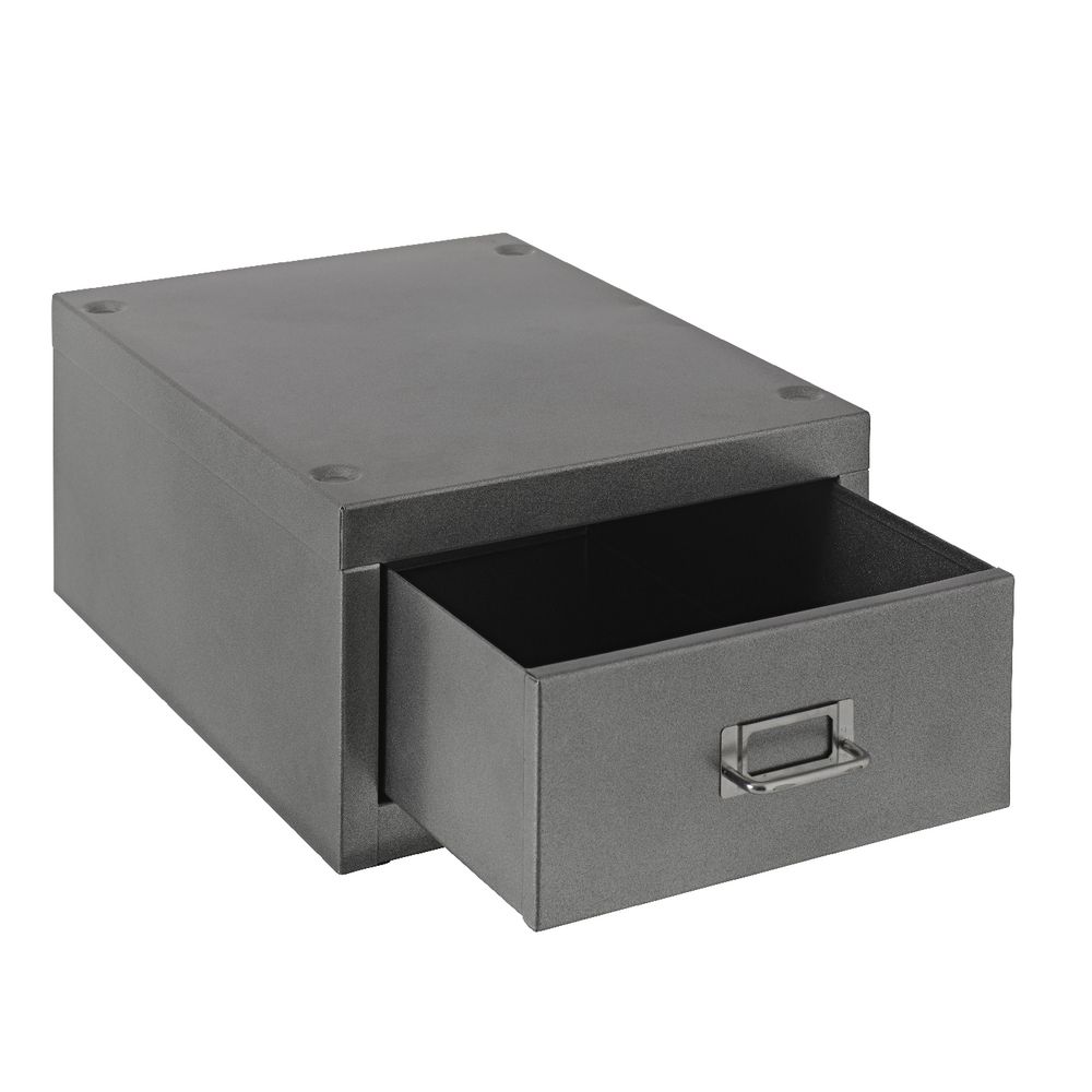 Spencer 1 Drawer Cabinet Silver