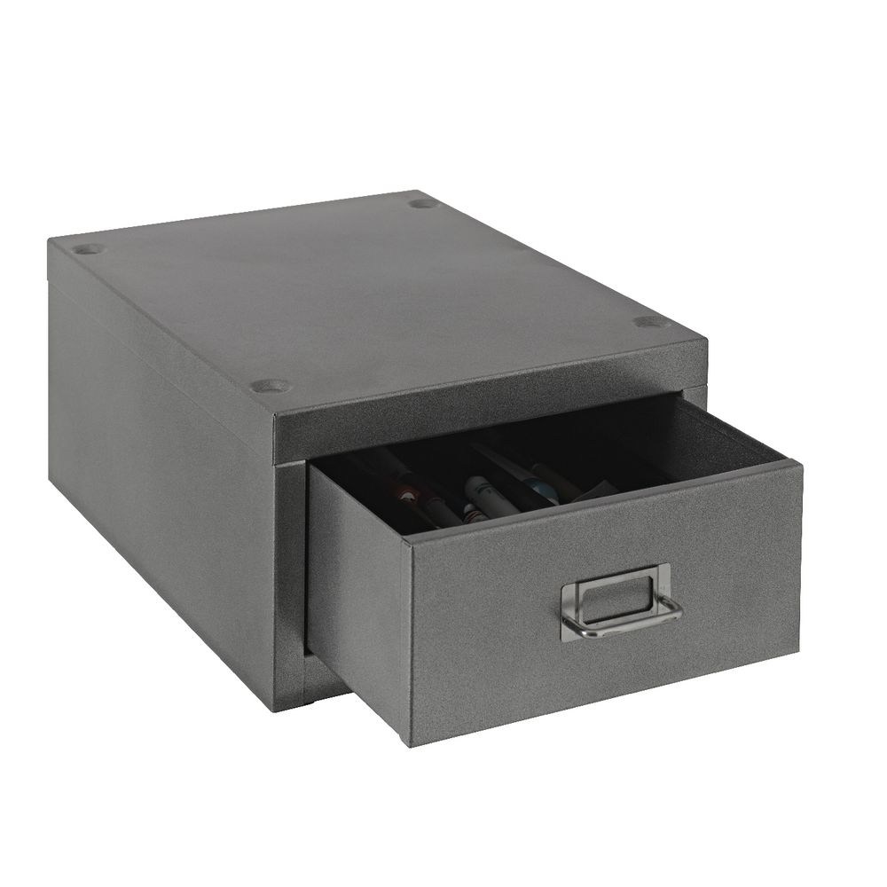 Spencer 1 Drawer Cabinet Silver