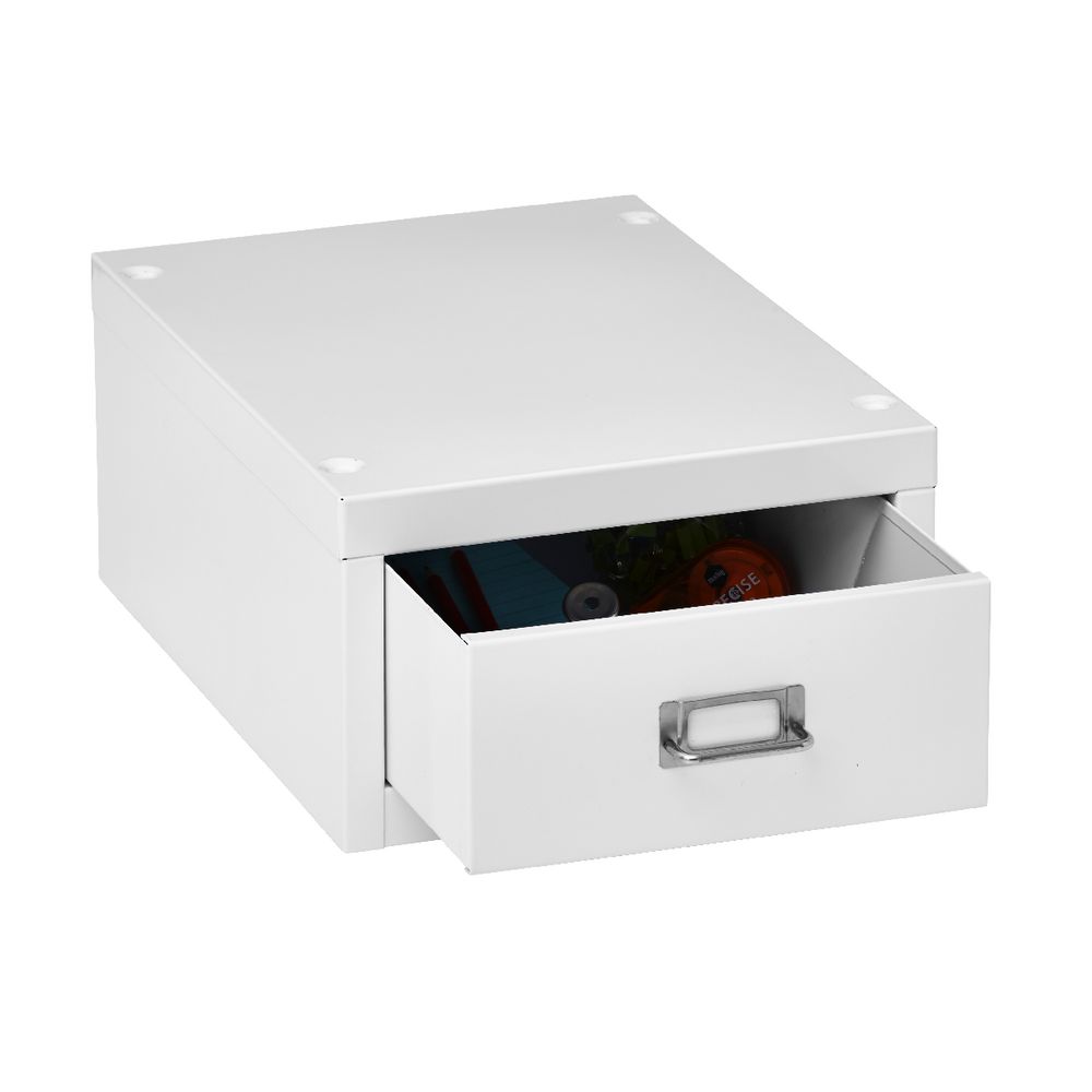 Spencer 1 Drawer Cabinet Mini White