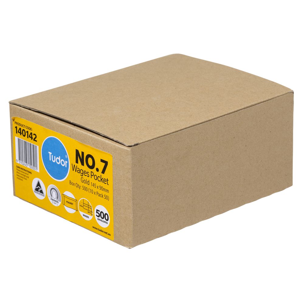 Tudor No. 7 Wage Printed Envelopes 145 x 90mm 500 Pack
