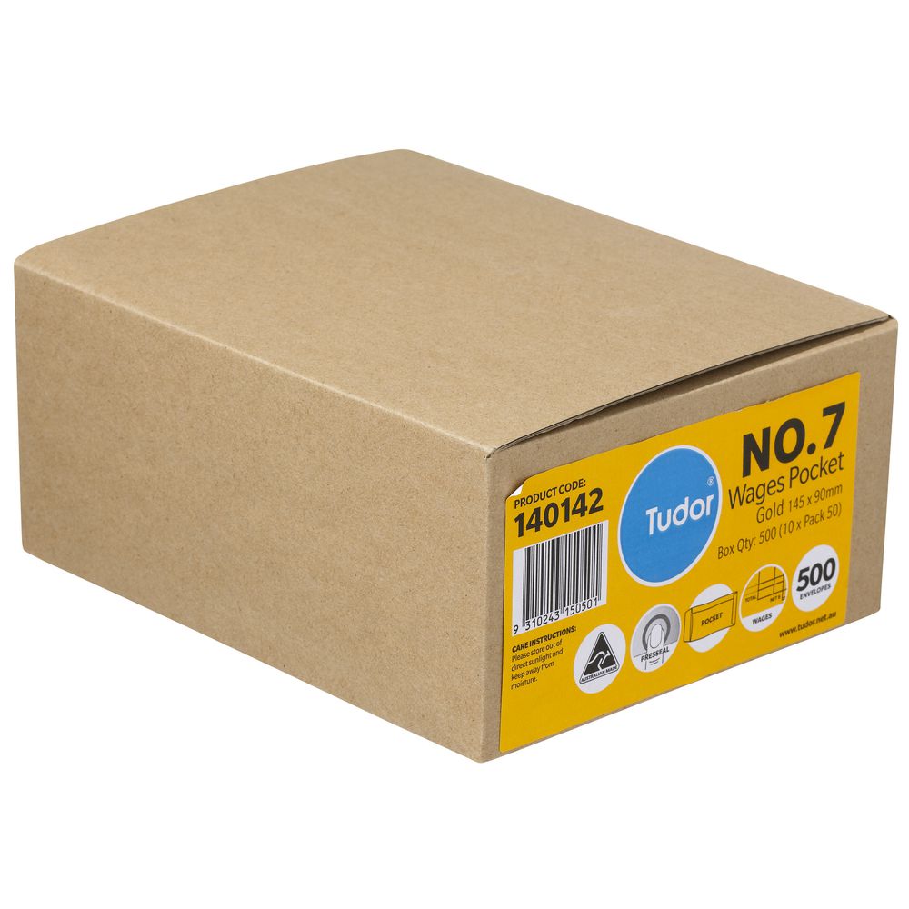 Tudor No. 7 Wage Printed Envelopes 145 x 90mm 500 Pack