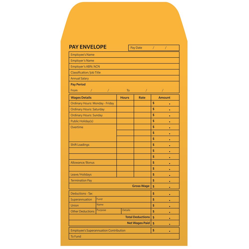 Tudor No. 7 Wage Printed Envelopes 145 x 90mm 500 Pack