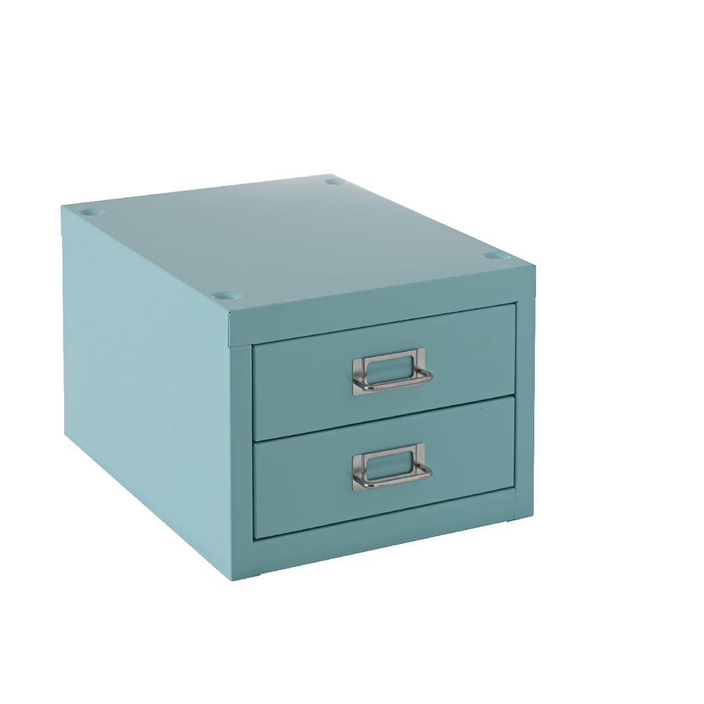 Spencer 2 Drawer Large Cabinet Aqua