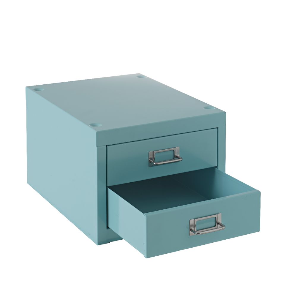 Spencer 2 Drawer Large Cabinet Aqua