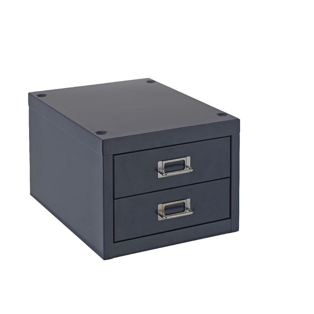Spencer 2 Drawer Large Cabinet Blue