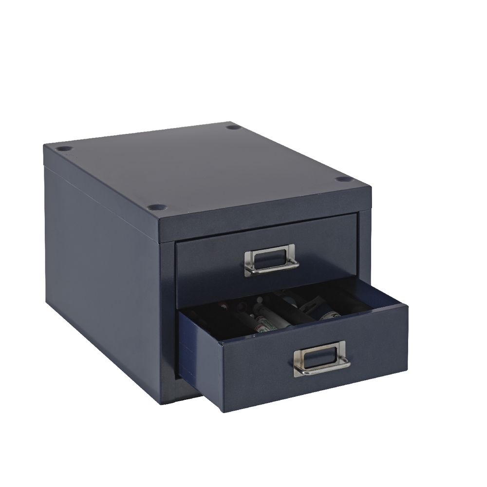 Spencer 2 Drawer Large Cabinet Blue