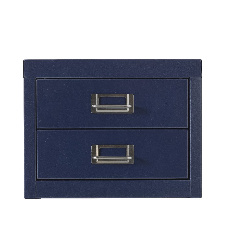 Spencer 2 Drawer Large Cabinet Blue