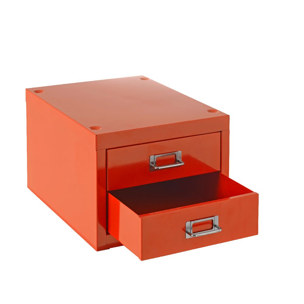 Spencer 2 Drawer Large Orange Officeworks