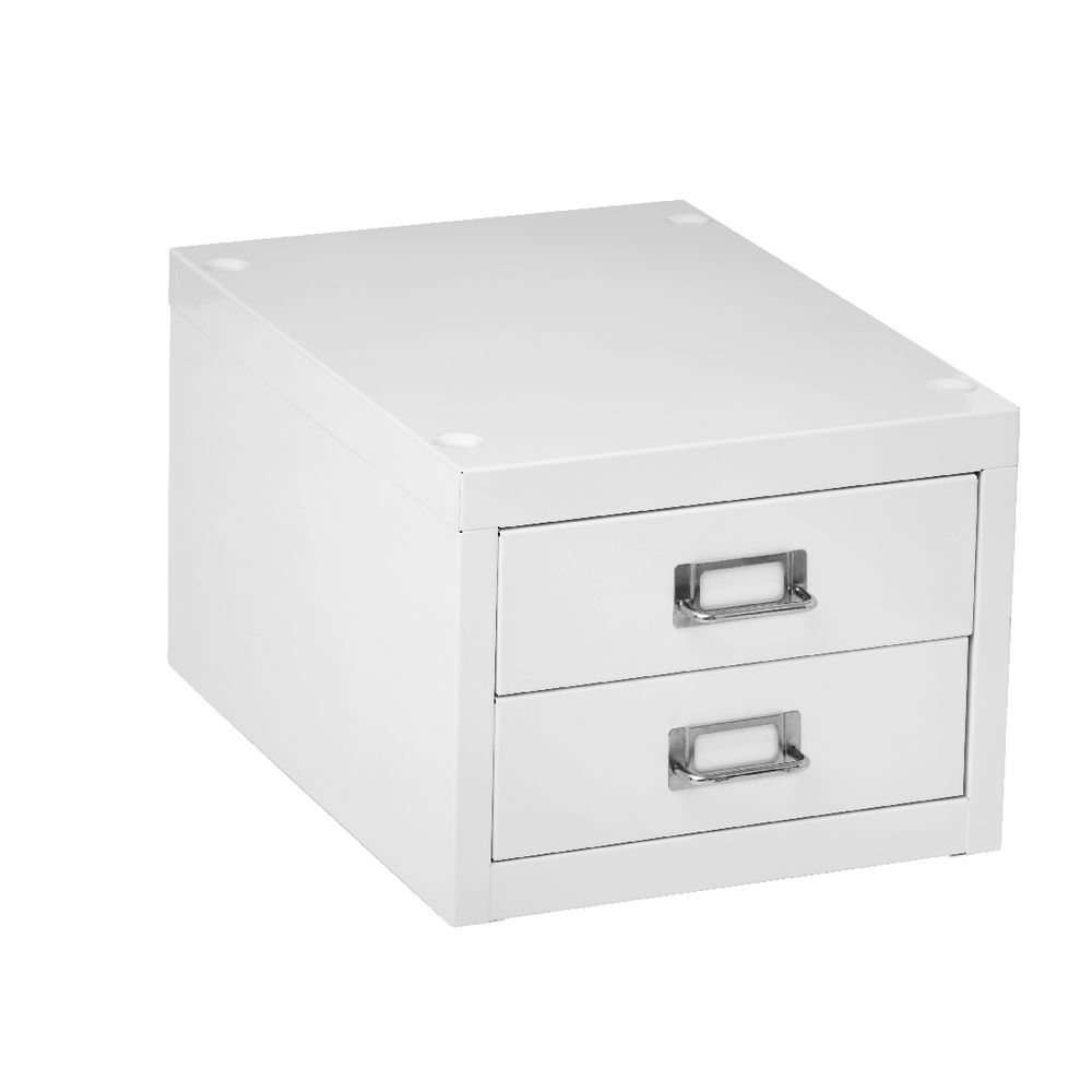 Spencer 2 Drawer Large Cabinet White