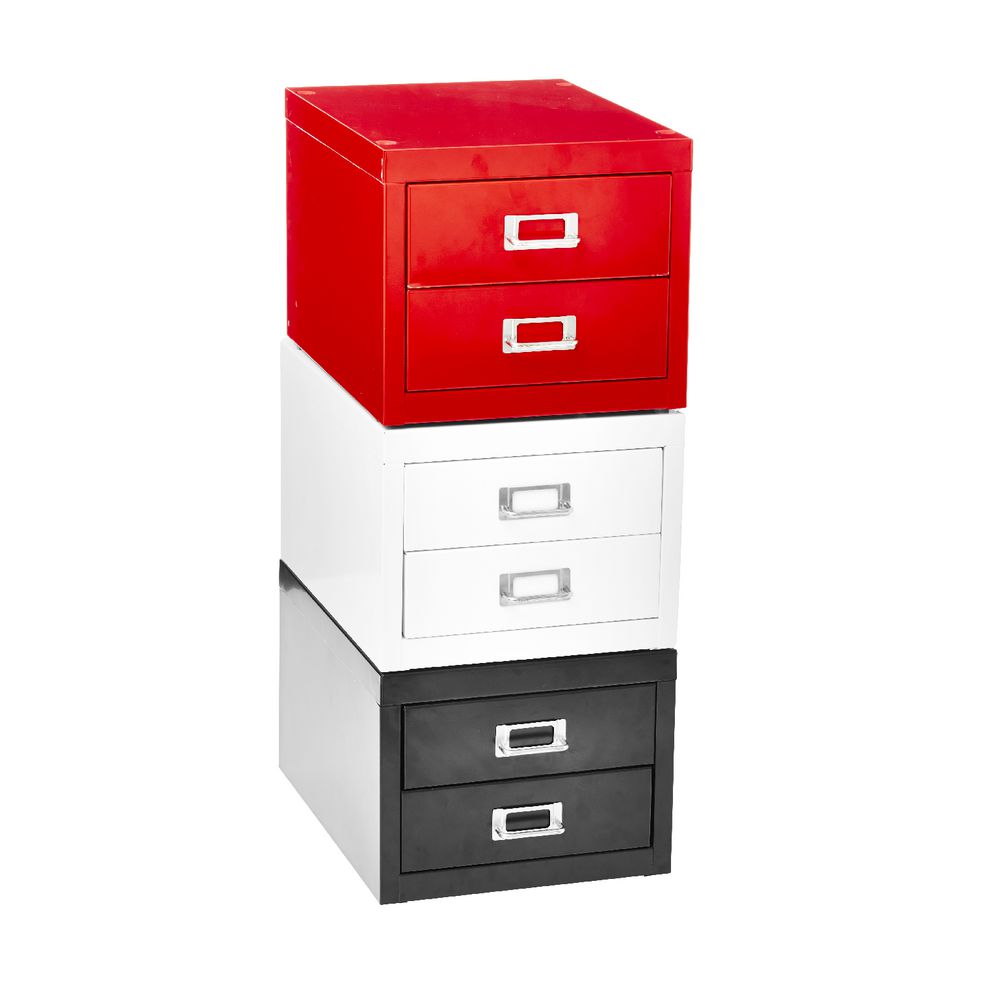 Spencer 2 Drawer Large Cabinet White
