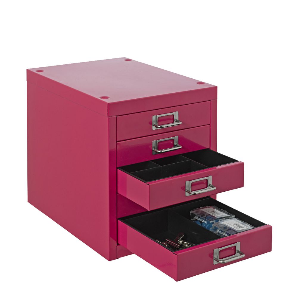 Spencer 5 Drawer Cabinet Pink