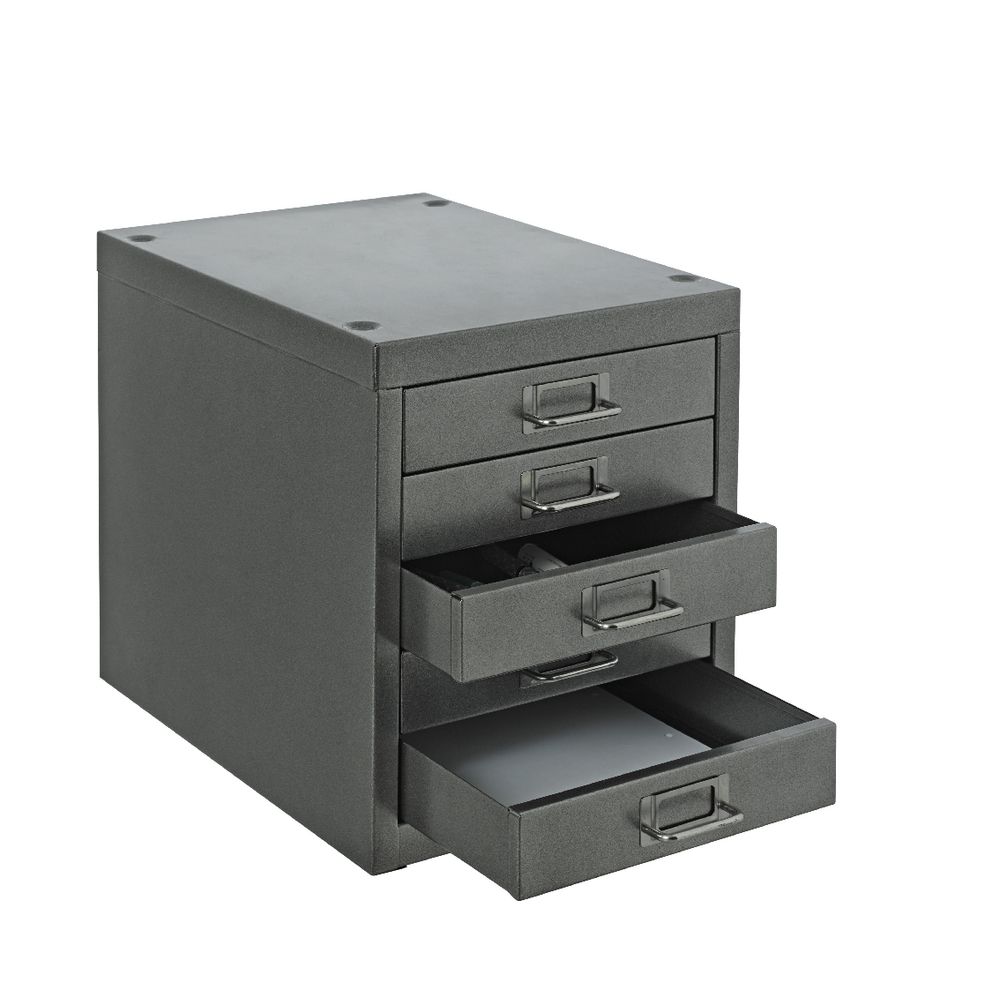 Spencer 5 Drawer Cabinet Silver