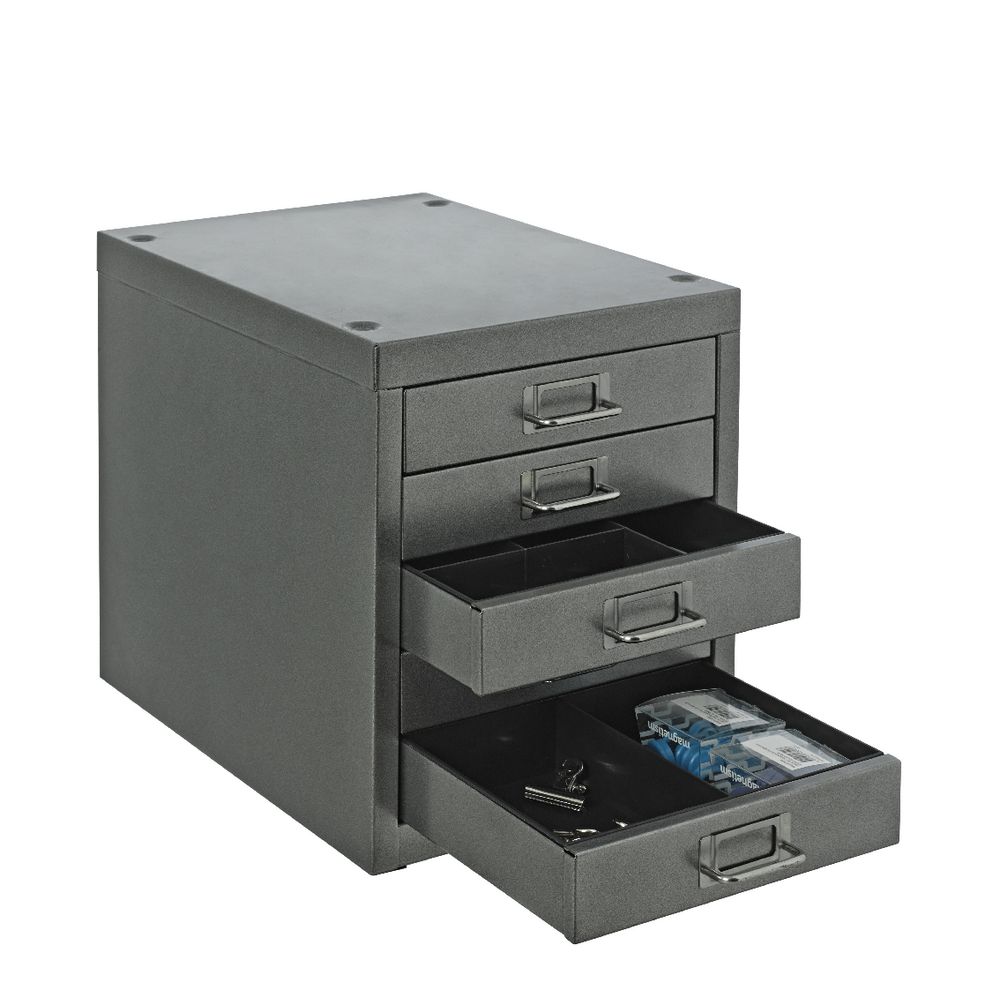 Spencer 5 Drawer Cabinet Silver