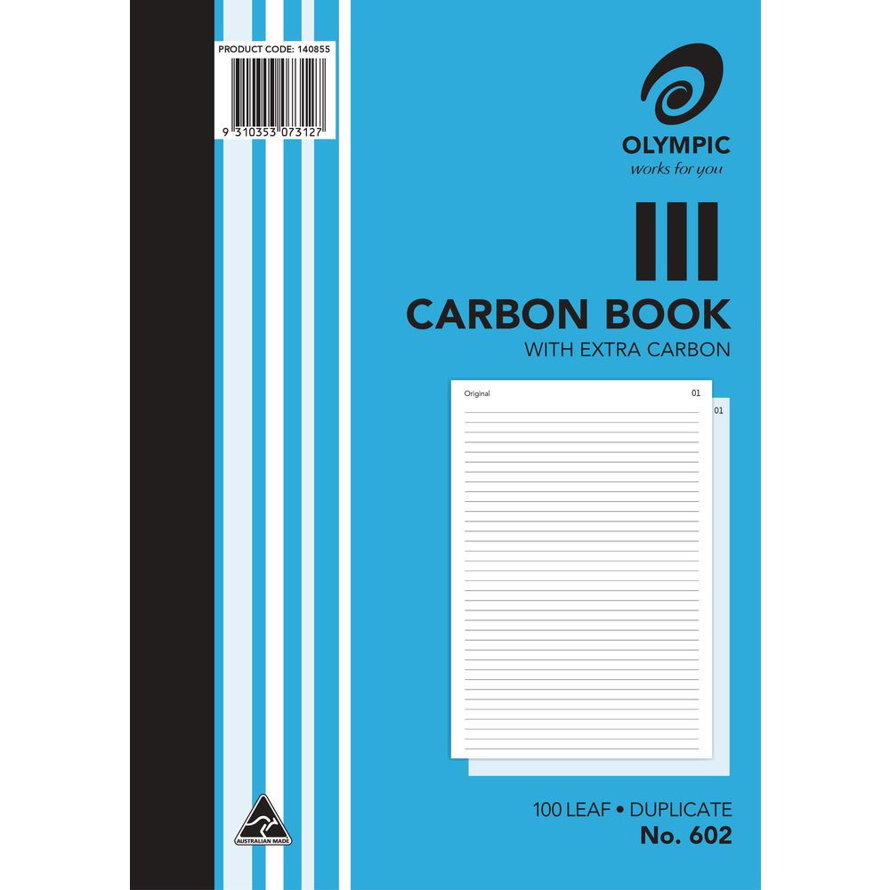 Olympic No.602 Duplicate Carbon Book