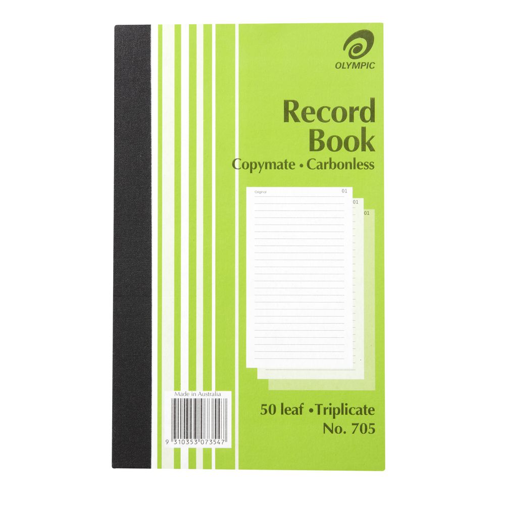 Olympic No.705 Carbonless Triplicate Record Book