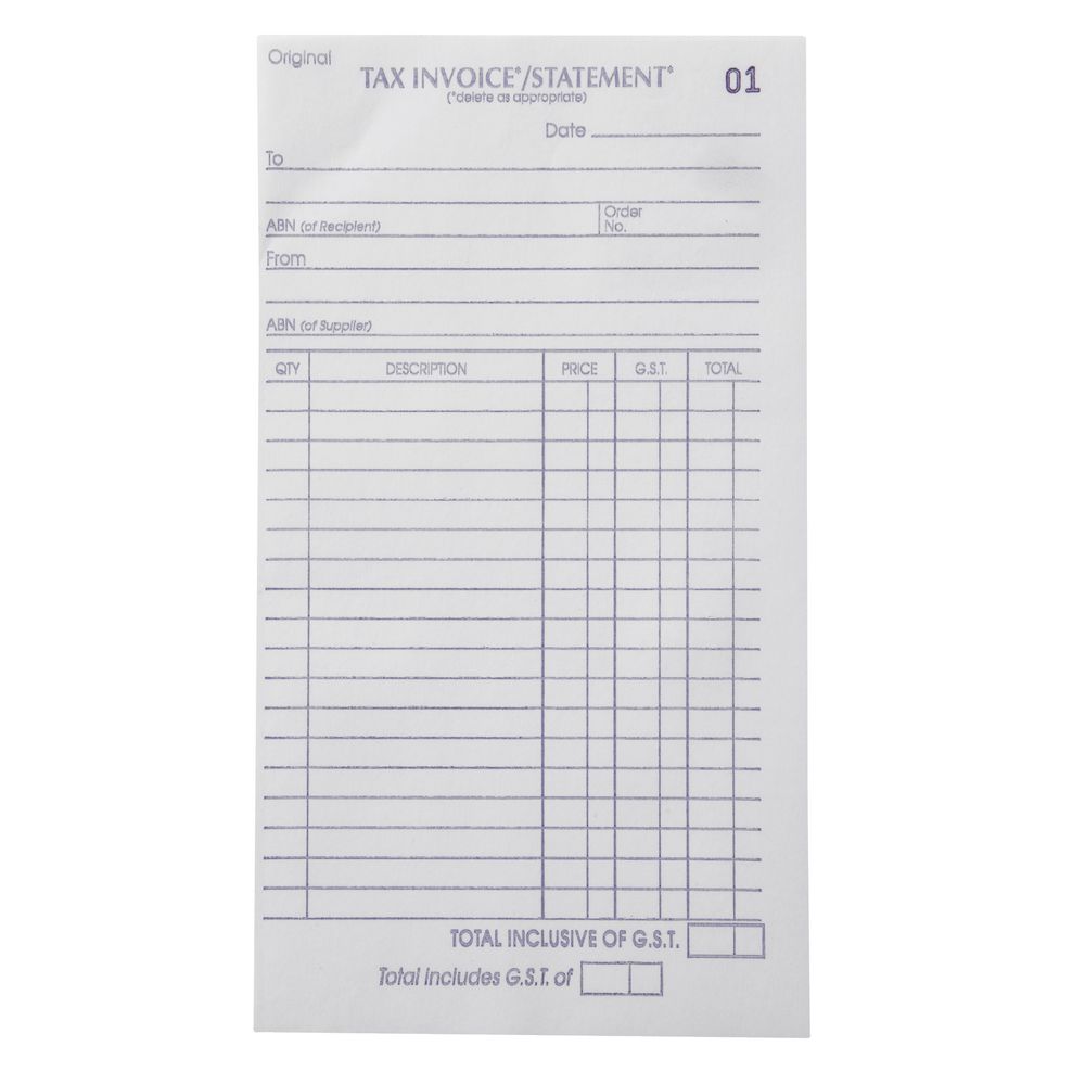 Olympic No. 724 Carbonless Invoice and Statement Book 50 Page