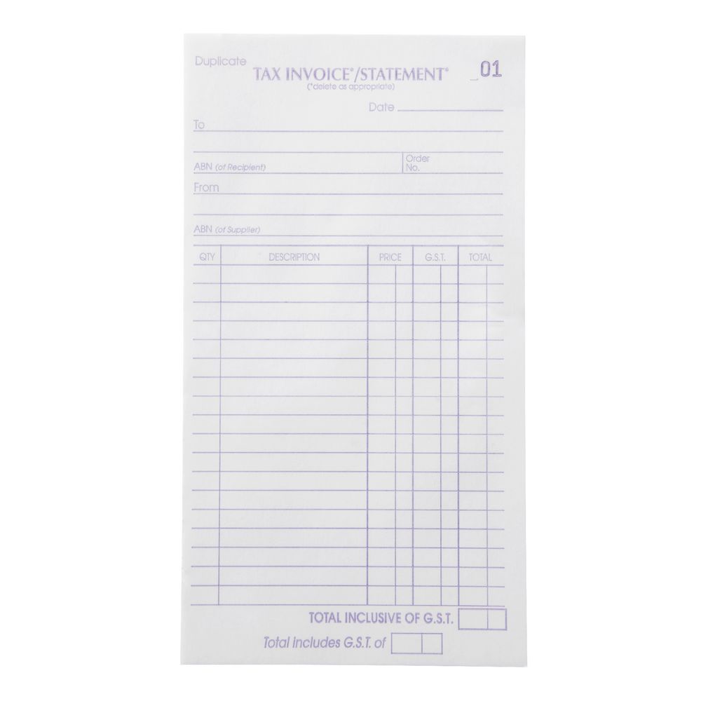 Olympic No.625 Carbon Triplicate Invoice and Statement Book