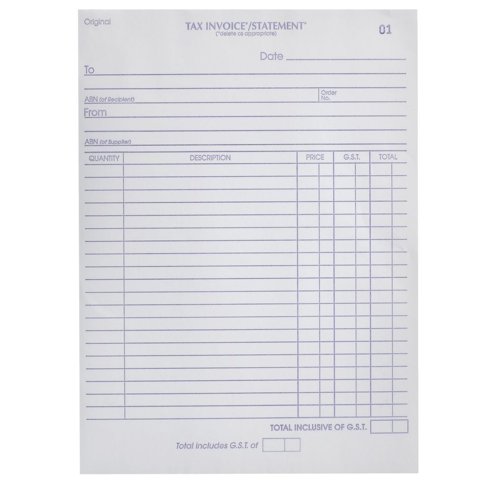 Olympic No.727 Carbonless Triplicate Invoice/Statement Book