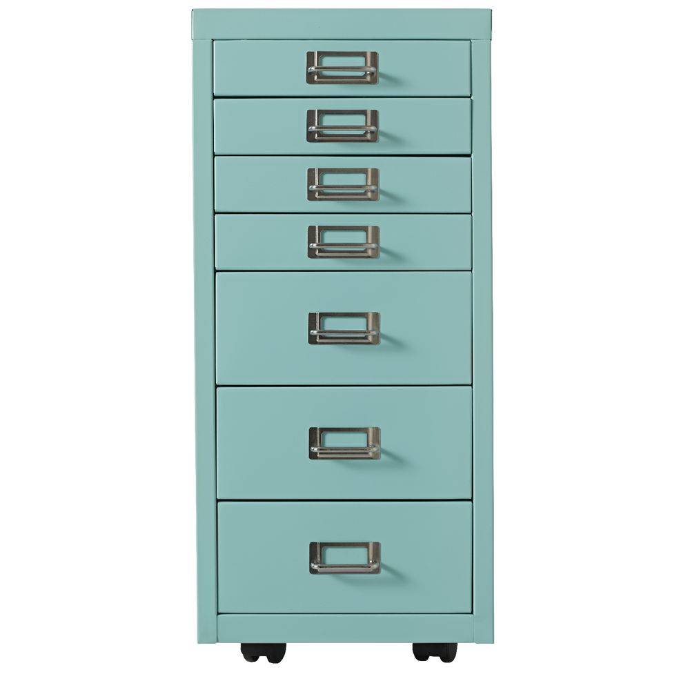 Spencer 7 Drawer Cabinet Aqua
