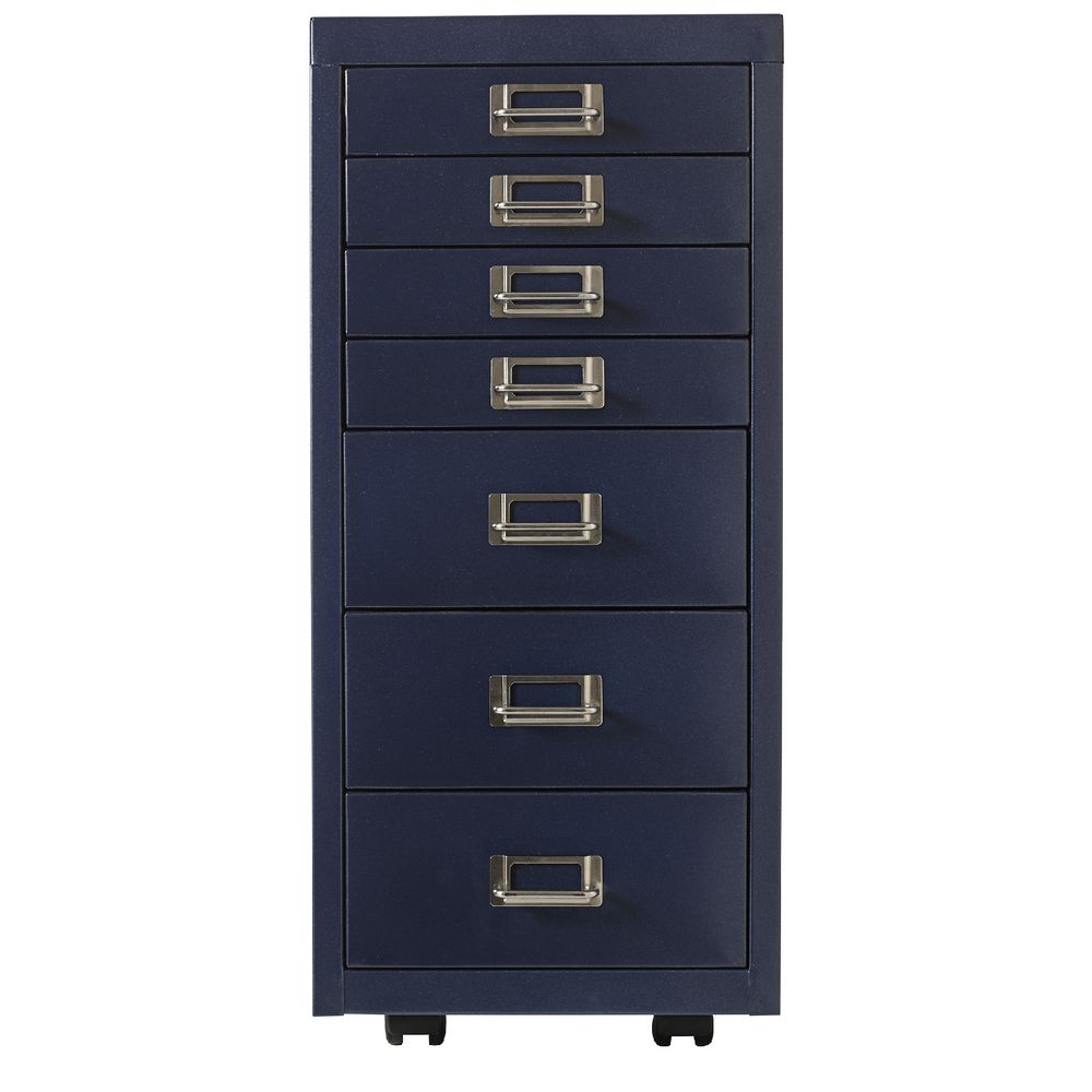 Spencer 7 Drawer Cabinet Navy Blue