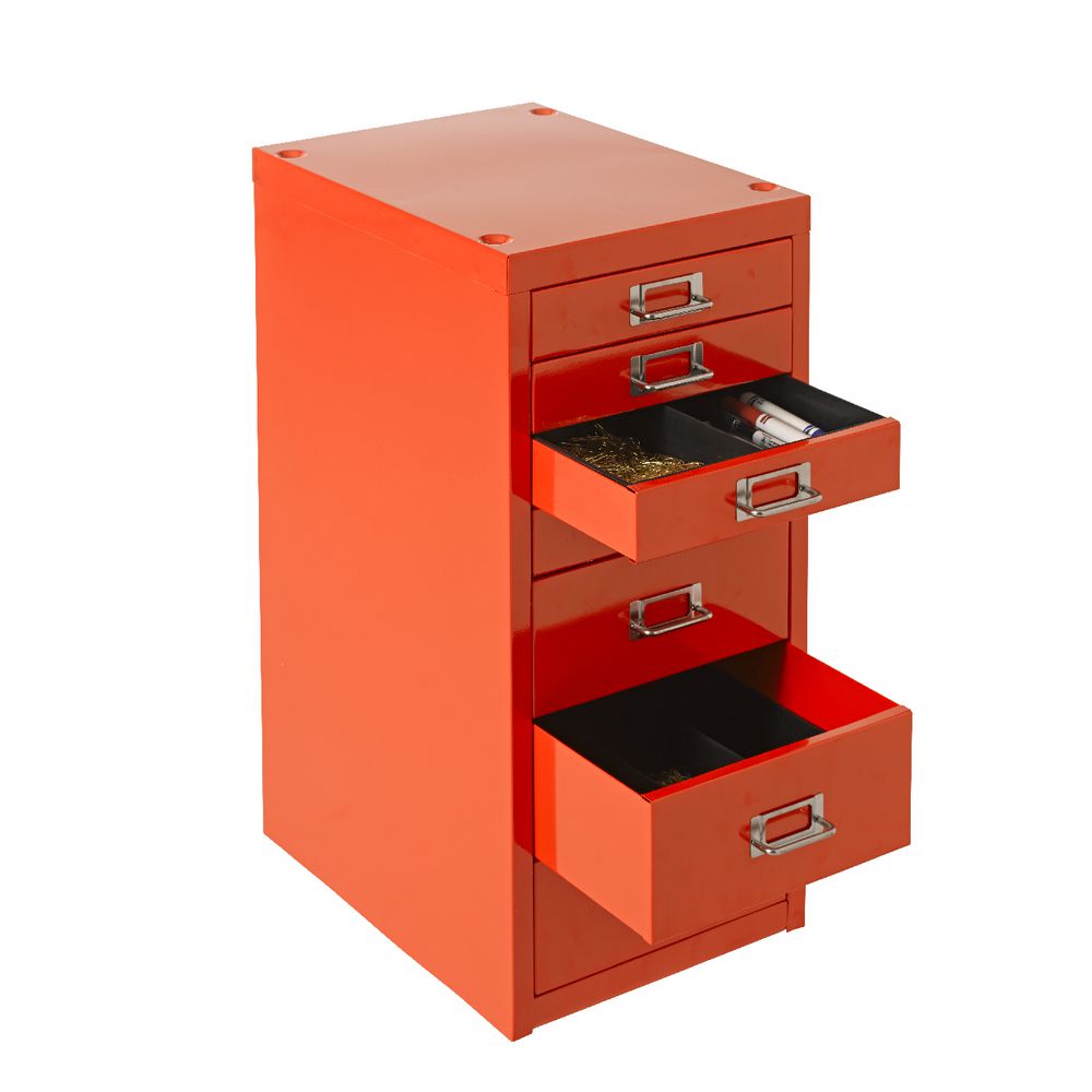 Spencer 7 Drawer Cabinet Orange