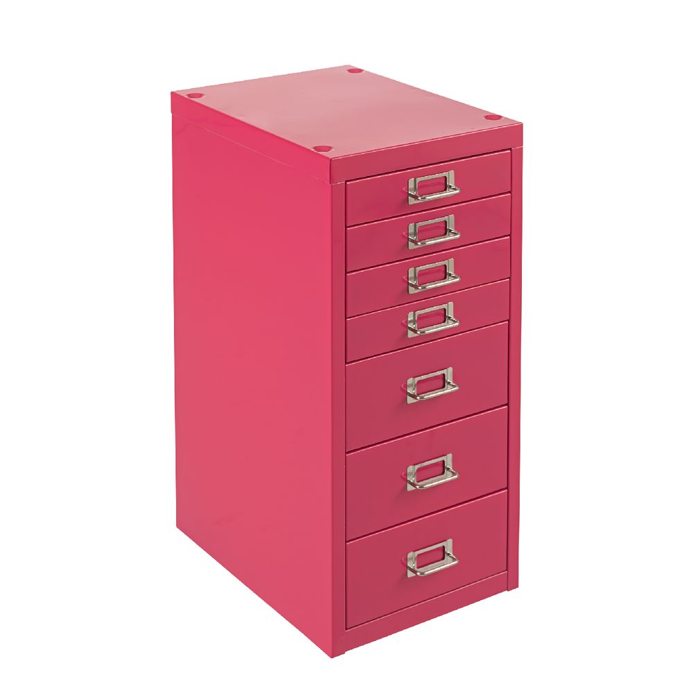 Spencer 7 Drawer Cabinet Pink