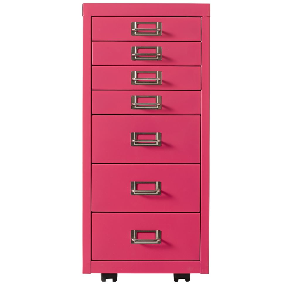 Spencer 7 Drawer Cabinet Pink