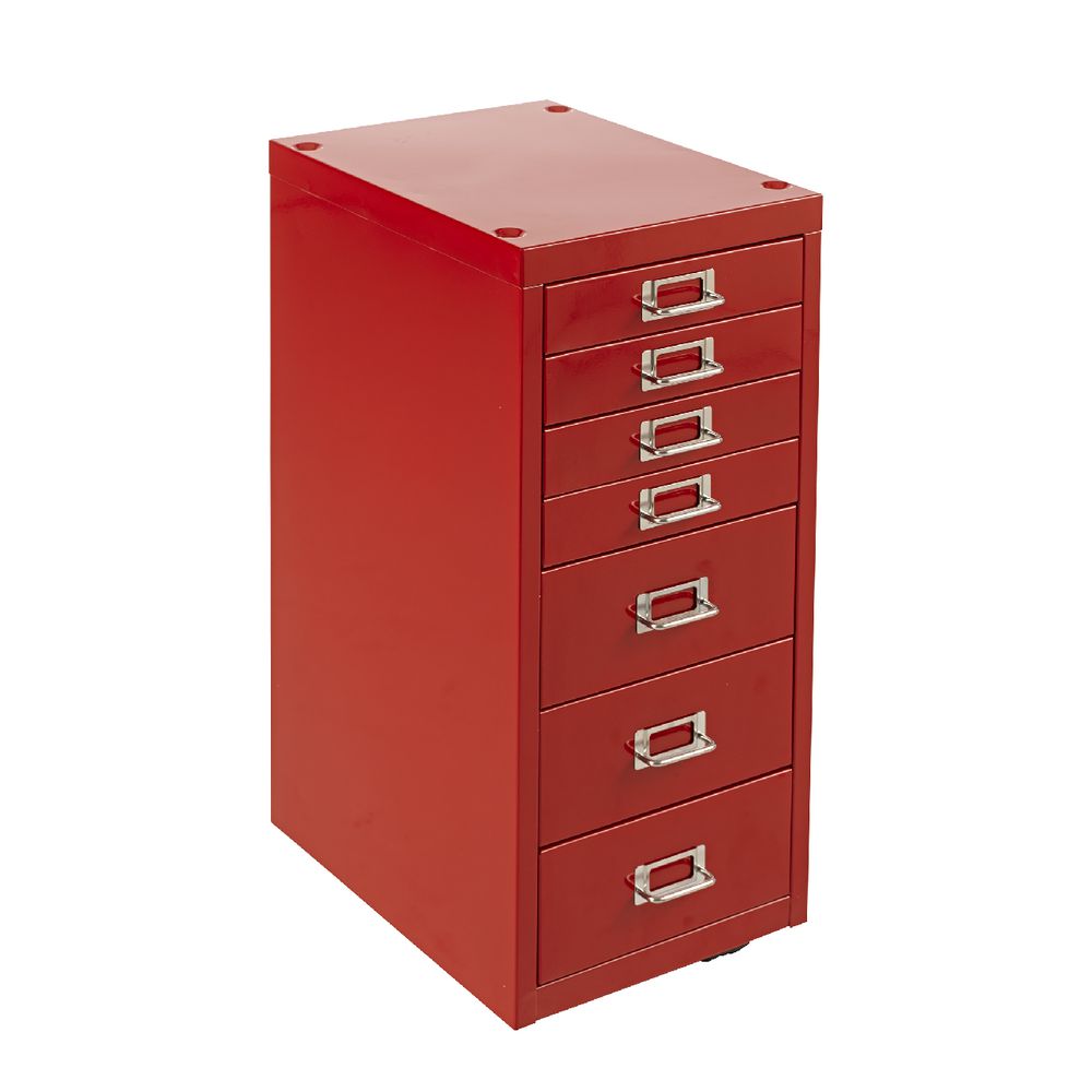 Spencer 7 Drawer Cabinet Red
