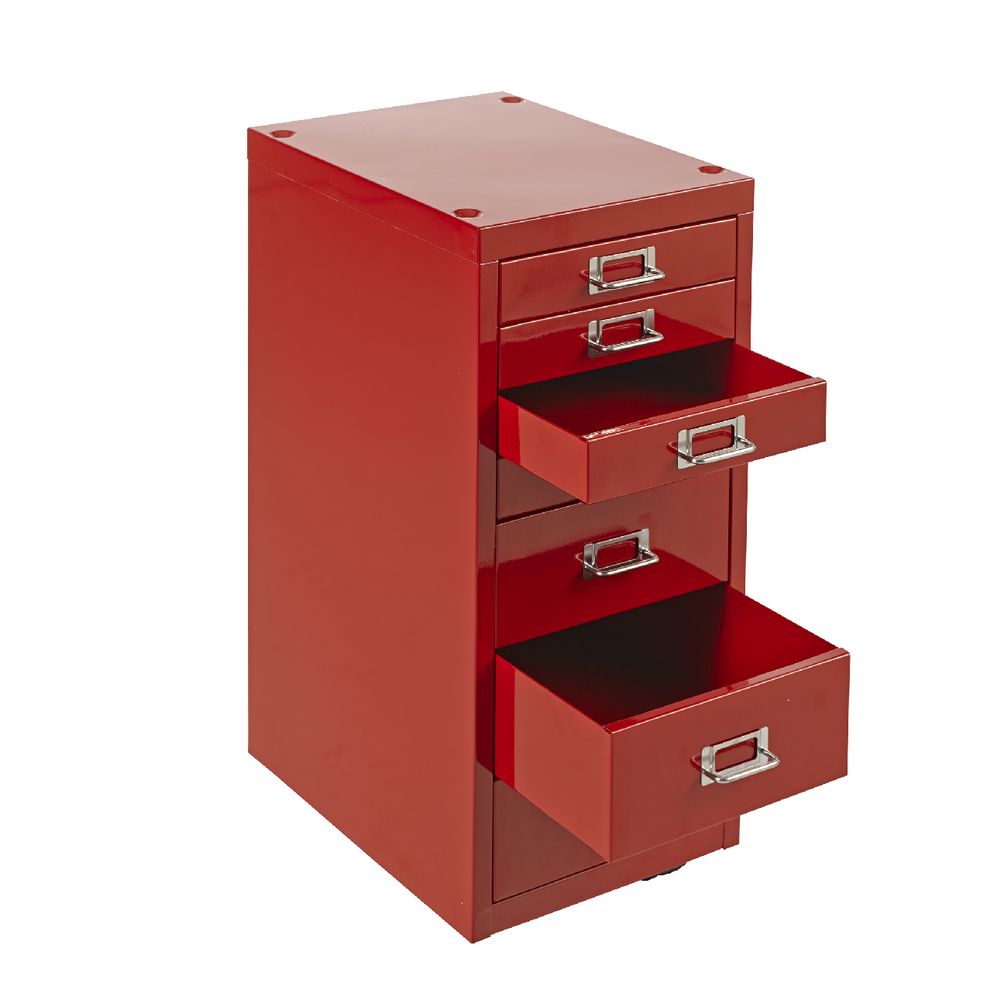 Spencer 7 Drawer Cabinet Red