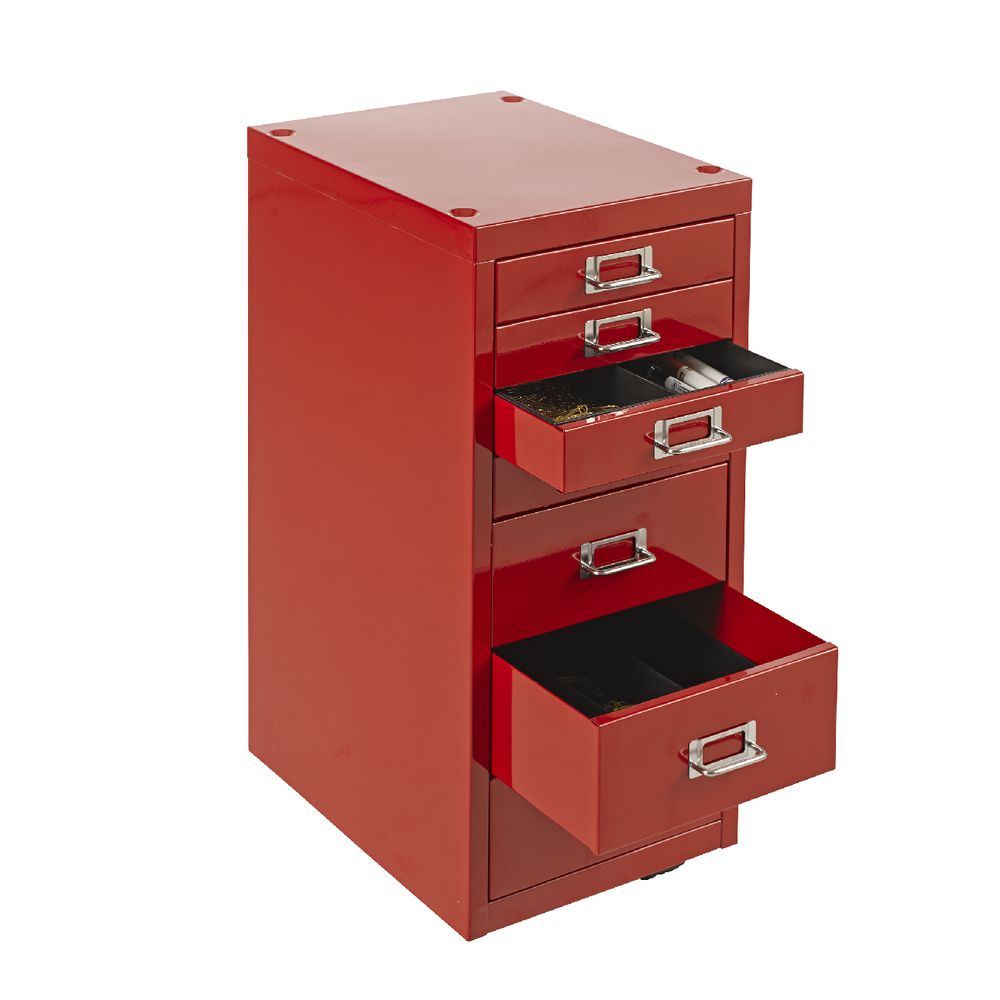 Spencer 7 Drawer Cabinet Red